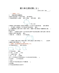 西师大版数学四年级下册第六单元测试卷（B）附答案