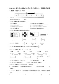 山东省临沂市罗庄区2021-2022学年三年级上学期期末数学试卷