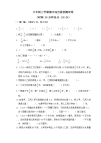 【提优】数学六上期中综合提优测评卷（有答案）