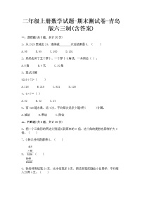 【期末冲刺】青岛版（六三学制）二年级上册数学-期末测试卷2（含答案）