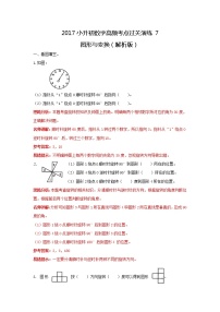 小学小升初数学高频考点过关演练7图形与变换解析版