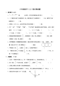 北师大版数学六年级上册期末测试题