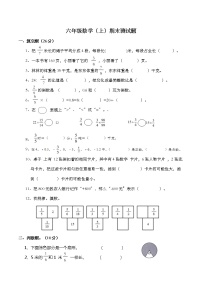 西师大版数学六年级上册期末检测卷