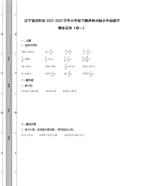 辽宁省沈阳市2022-2023学年六年级下册西师大版小升初数学期末试卷2套（含解析）