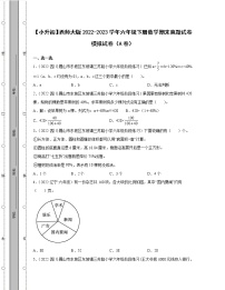 【小升初】西师大版2022-2023学年六年级下册数学期末真题模拟试卷AB卷（含解析）