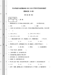 【小升初】山东临沂市2022-2023学年升学分班考数学模拟试卷AB卷（含解析）