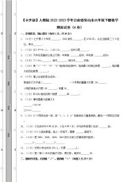 【小升初】人教版2022-2023学年云南省保山市六年级下册数学期末试卷AB卷（含解析）