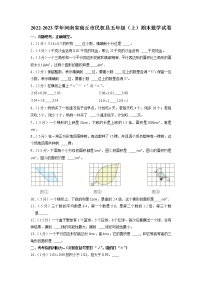 河南省商丘市民权县2022-2023学年五年级上学期期末数学试卷（有答案）