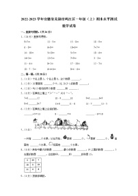 安徽省芜湖市鸠江区2022-2023学年一年级上学期期末水平测试数学试卷