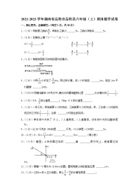 湖南省岳阳市岳阳县2022-2023学年六年级上学期期末质量测试卷数学试卷