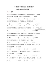 长方形、正方形面积的计算（一）-小升初六年级数学下册第一轮总复习人教版