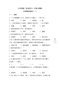 立体图形的容积（一）-小升初六年级数学下册第一轮总复习人教版