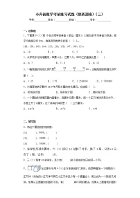 小升初数学考前练习试题（陕西渭南）（三）