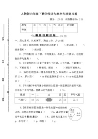 人教版六年级下数学统计与概率专项复习卷含参考答案