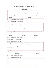 平行线的画法-小升初六年级数学下册第一轮总复习《测量与作图专题模块》人教版