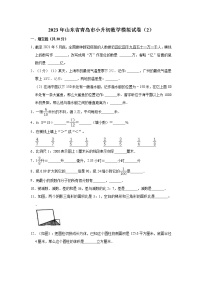 2023年山东省青岛市小升初数学模拟试卷（2）