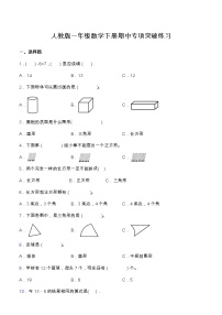 【专项突破】人教版一年级数学下册期中专项突破练习-选择与判断