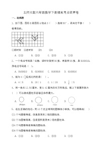 北师大版六年级数学下册期末考点密押卷（二）（含答案）