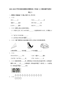 2022-2023学年河南省漯河市舞阳县三年级（上）期末数学试卷（线上）