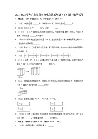 2021-2022学年广东省茂名市电白区五年级（下）期中数学试卷