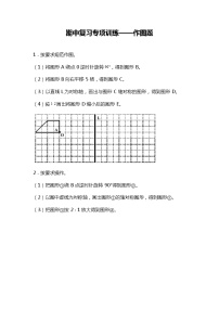 期中复习专项训练—作图题（试题）六年级下册数学人教版