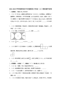 2022-2023学年陕西省汉中市城固县六年级（上）期末数学试卷