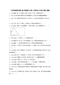 小升初真题分类汇编-判断题50题-小学数学六年级下册人教版