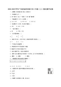 2022-2023学年广东省汕尾市陆丰市三年级（上）期末数学试卷（含解析）