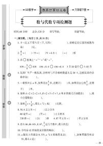 （2023春）六三制青岛版数学六年级下册-教育世家状元卷_数与代数专项检测题