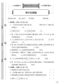 （2023春）六三制青岛版数学六年级下册-教育世家状元卷_期中检测题