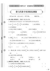 （2023春）六三青岛版小学数学（五下）-数与代数专项训练检测题