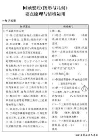 （2023春）六三青岛版小学数学（六下）-情景化真题卷-六 回顾整理（图形与几何）