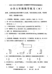 广东省茂名市化州市文楼镇新德小学2022年-2023年学年六年级下学期期中学科知识质量展示数学试题