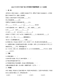 【小升初真题卷】六年级下册数学试卷   小升初数学预测押题卷 北京版（解析版）（含解析）