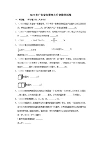 【小升初真题卷】2022年广东省韶关市新丰县小升初数学试卷（含解析）