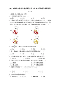 【小升初真题卷】小升初模拟试卷-2021-2022学年数学六年级下册(湖北省黄石市黄石港区)(含解析)