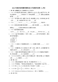 【小升初真题卷】2022年陕西省安康市紫阳县小升初数学试卷（含解析）