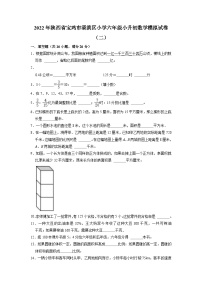 【小升初真题卷】小升初数学模拟试卷（试题）六年级下册册数学人教版（含解析）