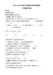 【小升初真题卷】2020-2021学年黑龙江省齐齐哈尔市讷河市人教版六年级下册期末教学质量测查数学试卷（原卷版+解析版）