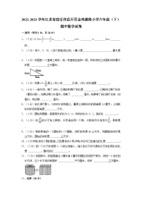 江苏省宿迁市经济技术开发区金鸡湖路小学2022-2023学年六年级下学期期中数学试卷