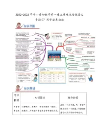 专题07《用字母表示数》 ——2022-2023学年小学数学六年级下册小升初全国通用版专题复习讲义（原卷版+解析版）