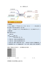 2023学年六年级下册数学人教版专题复习（知识点讲解+真题演练）：02小数的认识