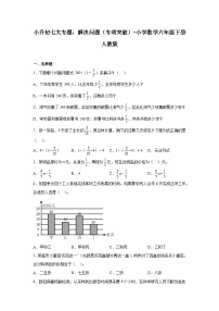 解决问题——小学数学六年级下册人教版小升初专项突破学案