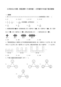 探索规律——小学数学六年级下册苏教版小升初专项突破学案