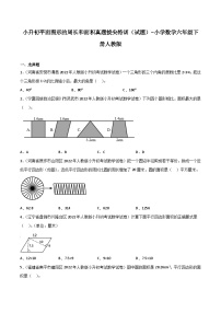 小学数学六年级下学期人教版小升初专题特训学案+模拟卷：平面图形的周长和面积（含答案）