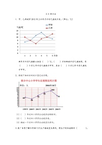 小学数学北京版五年级下册二 折线统计图与可能性优秀达标测试