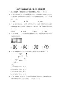 2022年河南省南阳市淅川县小升初数学试卷