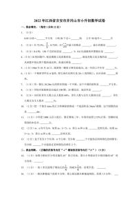 2022年江西省吉安市井冈山市小升初数学试卷