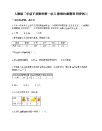 小学数学人教版二年级下册1 数据收集整理课后练习题