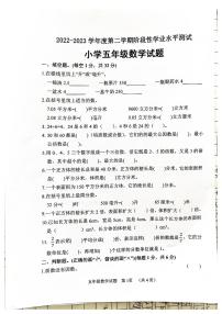 山东省菏泽市鄄城县2022-2023学年五年级下学期期中数学试题